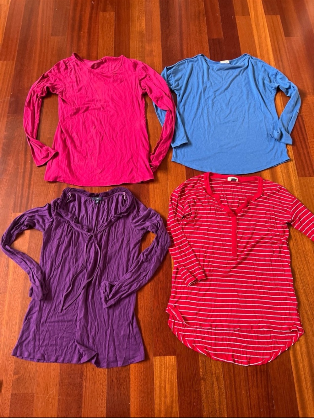 5 long sleeves stretchy Tops